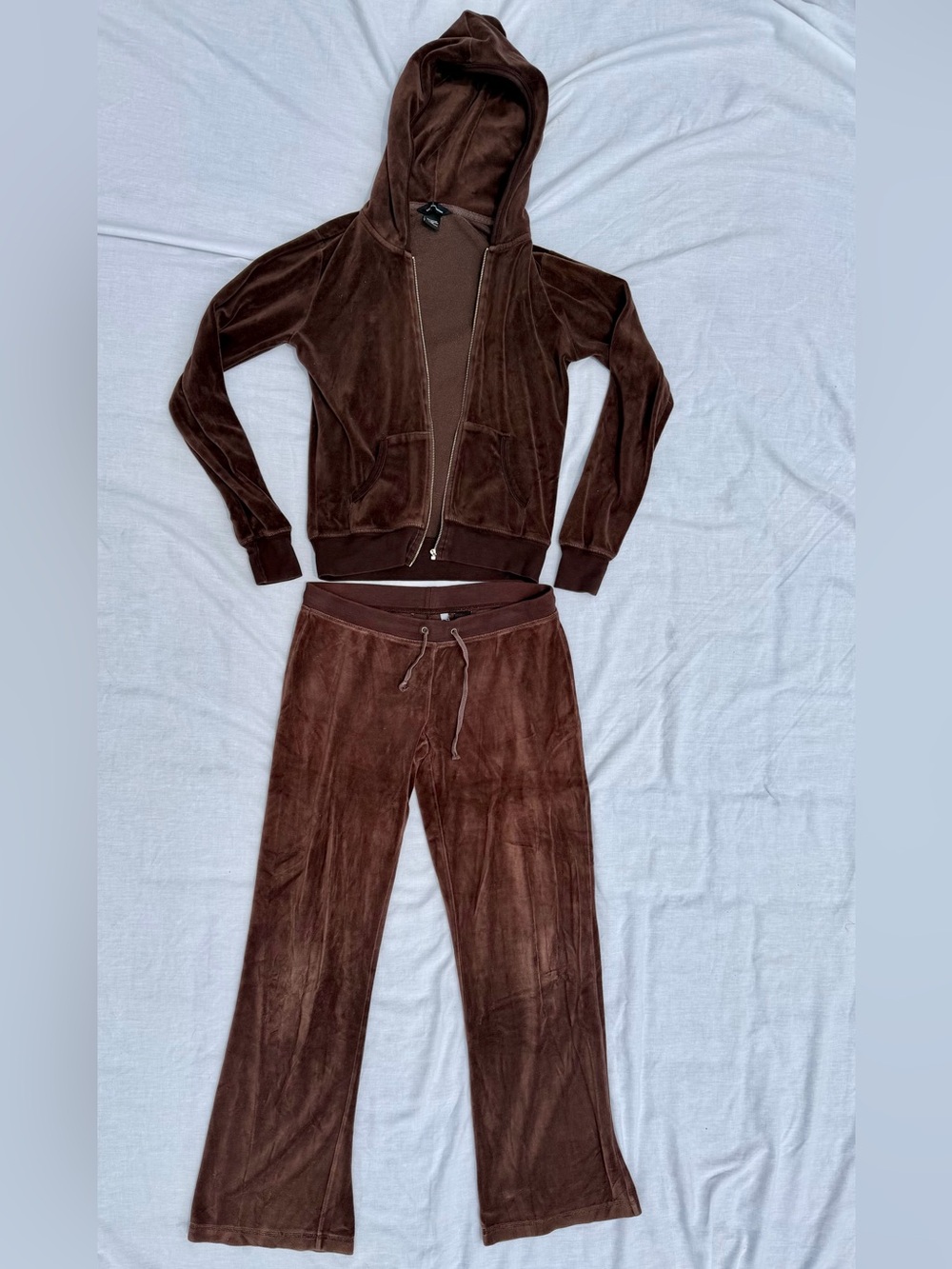 90’s Brown Velour Set